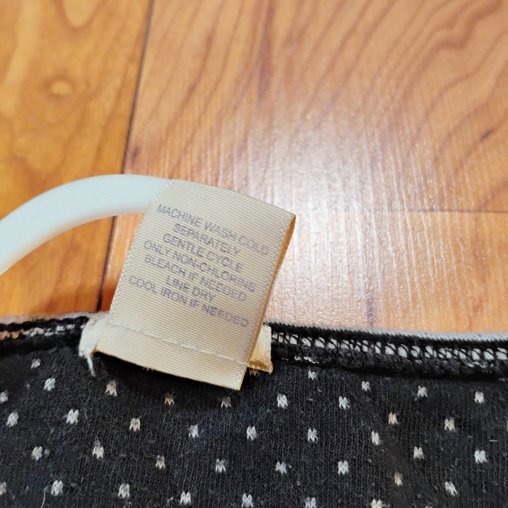 Maurices Women's Size Medium Black/White Patterned Strappy Tank Top Pockets - Picture 13 of 16